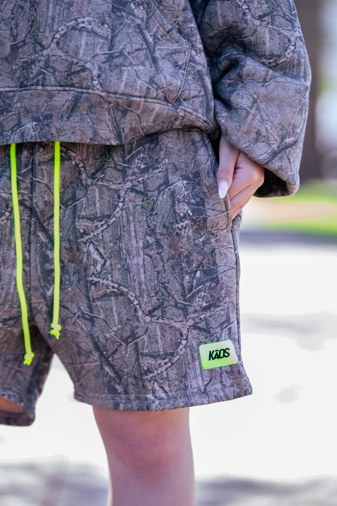 Stitched Camo Shorts