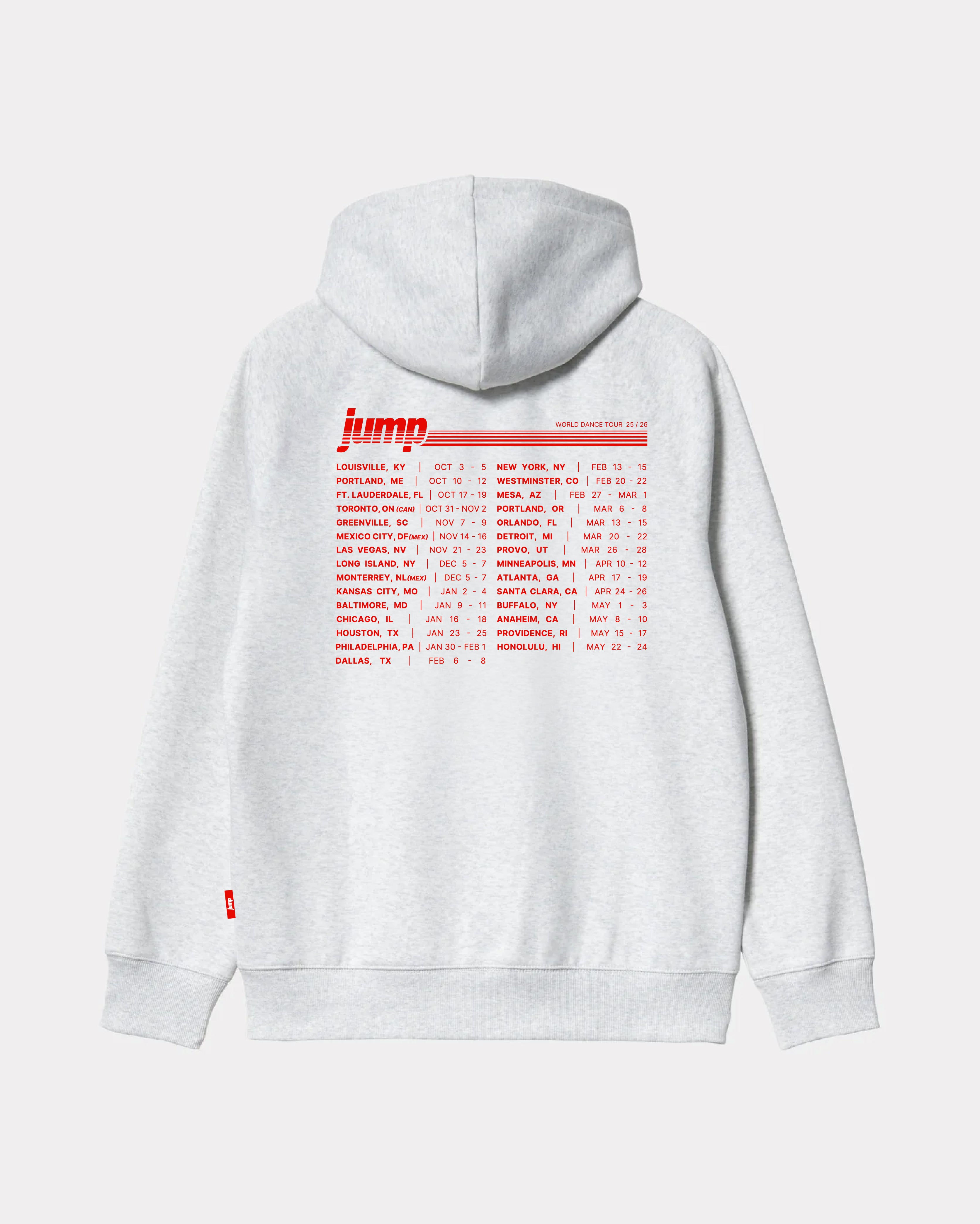 25/26 Tour Zip Up Hoodie